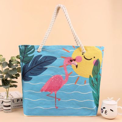 Leinwand Große einfache wiederverwendbare Einkaufstüte Beach-Tasche mit neuesten modischen Stil