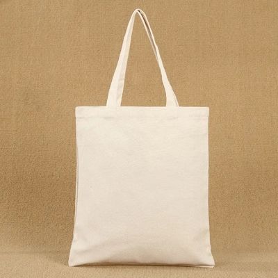 Niedriges MOQ Öko-freundliche Einkaufstüte Leere einfache Leinwand Baumwolltote-Tasche mit benutzerdefiniertem Logo