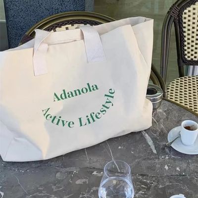 Individuelles Logo Übergröße Große Frauen Wochenende Party Baumwolle Leinwand Strand Geschenk Shopping Tote Bag