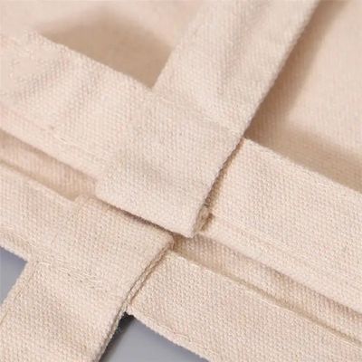 Custom Design Natürliche Farbe 100% Baumwolle Tuchbeutel mit Reißverschluss für Öko-Shopping