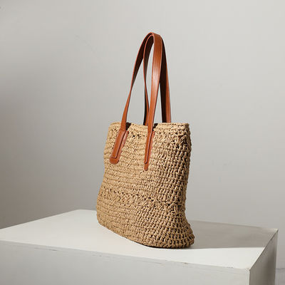Anzahl der Handgriffe/Gürtel Zwei 2023 Stil Strohbeutel Gewebte Tasche für Wild Beach Reisen