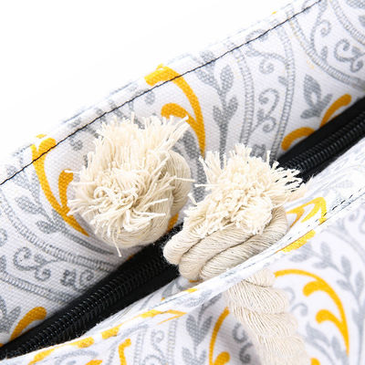 Mittelgroße, benutzerdefinierte, gestreifte Baumwoll-Tote-Taschen mit Leinwandseilgriff, perfektes Geschenk.