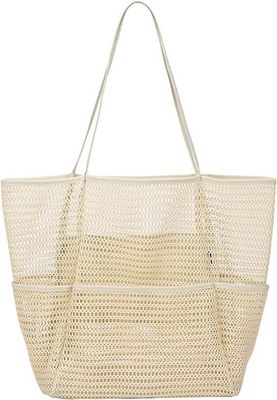 Mehrfachverwendbare Mesh-Strandtasche für Frauen im Freien