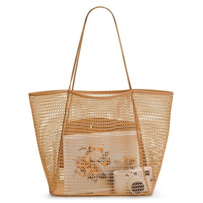 Custom Große Personalisierte Strandnetz Tote Tasche Handgriff Stil für einen lustigen Tag am Strand