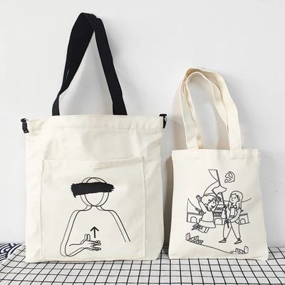 Maßgeschneiderte und umweltfreundliche Tote-Taschen aus Leinwand für das tägliche Schulleben von Frauen