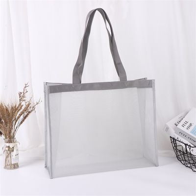 Custom Design Wiederverwendbares Nylon Wire Mesh Beach Shopping Tote Bag mit personalisiertem Logo