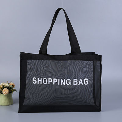 Custom Design Wiederverwendbares Nylon Wire Mesh Beach Shopping Tote Bag mit personalisiertem Logo
