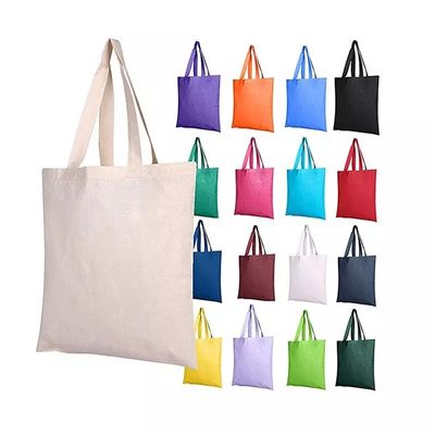 Custom Logo gedruckte große einfache Bio-Shopping-Tote-Tasche mit Tasche Custom Logo