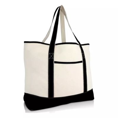 Custom Logo gedruckte große einfache Bio-Shopping-Tote-Tasche mit Tasche Custom Logo
