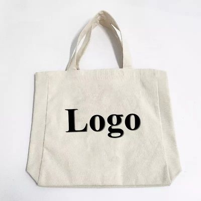 Custom Logo gedruckte große einfache Bio-Shopping-Tote-Tasche mit Tasche Custom Logo