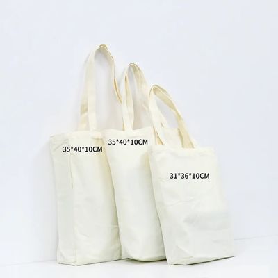 Custom Canvas Tote Bag Akzeptabel OEM/ODM Feste Farbe Anpassbares Schriftmuster