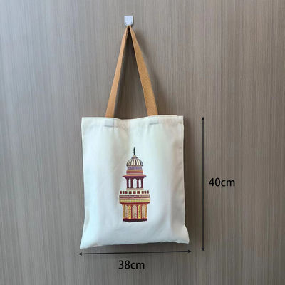 Custom Canvas Tote Bag Akzeptabel OEM/ODM Feste Farbe Anpassbares Schriftmuster