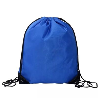 Seidenbildschirm gedruckt Custom Logo Nylon Polyester 210D Promotion Fitnessstudio Drawstring Rucksack