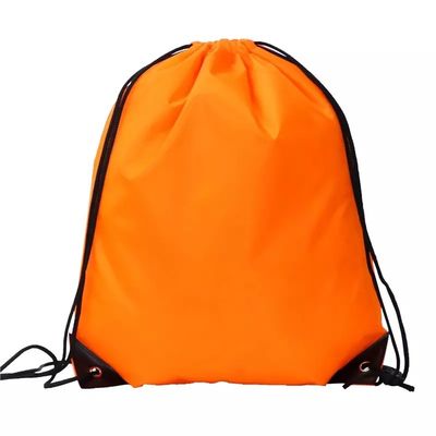 Seidenbildschirm gedruckt Custom Logo Nylon Polyester 210D Promotion Fitnessstudio Drawstring Rucksack