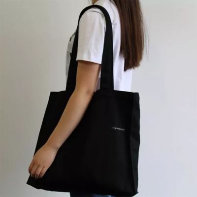 Akzeptable OEM/ODM angepasste Briefmuster Leinwand Stoff Tote Tasche für Lebensmittelgeschäfte