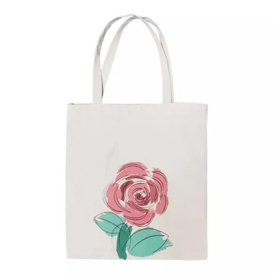 Akzeptable OEM/ODM angepasste Briefmuster Leinwand Stoff Tote Tasche für Lebensmittelgeschäfte