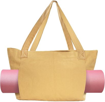 Individuelle Farbe Umweltschonende Baumwolle Leinwand Yoga Matte Tasche für umweltbewusste Yogis