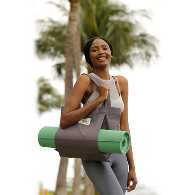 Individuelle Farbe Umweltschonende Baumwolle Leinwand Yoga Matte Tasche für umweltbewusste Yogis