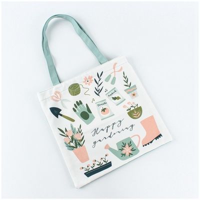 Handgestaltete, benutzerdefinierte, gedruckte, Baumwoll-Leinwand-Shopping-Tote-Tasche mit Logo für Öko-Lagerwaren