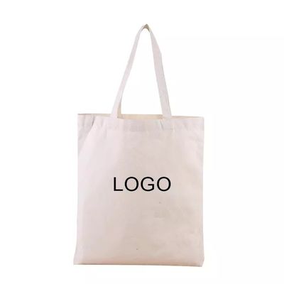 Custom Logo Eco Blank Einkaufstüte Bio Baumwolle Leinwand Tote mit individueller Farbe