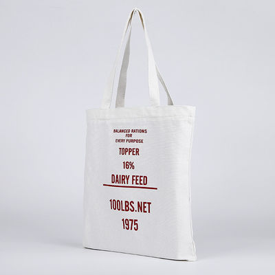 Custom Logo Eco Blank Einkaufstüte Bio Baumwolle Leinwand Tote mit individueller Farbe