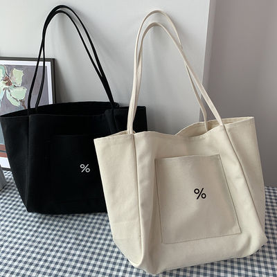 Anpassungsfarbige Eco Canvas Tote Bag für Frauen Großkapazität und OEM / ODM akzeptabel