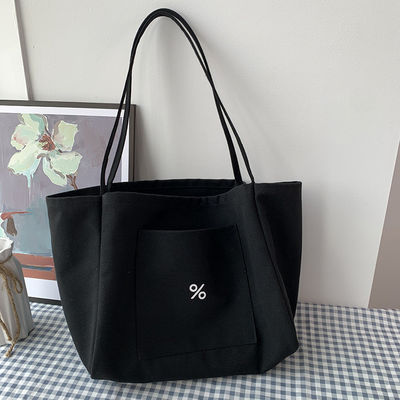 Anpassungsfarbige Eco Canvas Tote Bag für Frauen Großkapazität und OEM / ODM akzeptabel