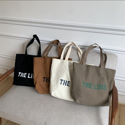 Akzeptable OEM/ODM-Briefdruck-Baumwoll-Tote-Tasche für hohe Nachfrage