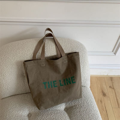 Akzeptable OEM/ODM-Briefdruck-Baumwoll-Tote-Tasche für hohe Nachfrage