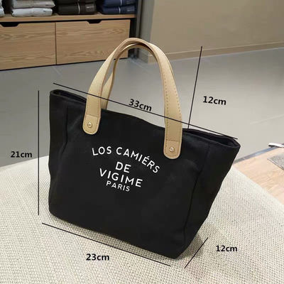 Custom Design Leinwand-Tote-Tasche mit Handgriffe OEM/ODM akzeptabel mit schneller Lieferung