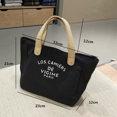 Custom Design Leinwand-Tote-Tasche mit Handgriffe OEM/ODM akzeptabel mit schneller Lieferung