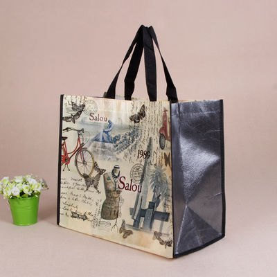 Nicht gewebte Tote-Tasche mit individuellem Logo-Druck Akzeptabel OEM/ODM Pp Gewebte Einkaufstasche