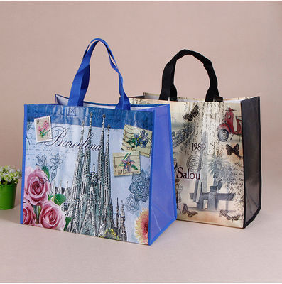 Nicht gewebte Tote-Tasche mit individuellem Logo-Druck Akzeptabel OEM/ODM Pp Gewebte Einkaufstasche