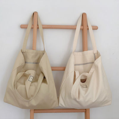 Briefmuster Öko-freundlich Extra-großes Custom-Logo Leinwand Lebensmittelbeutel Oversize Tote Bag