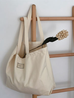 Briefmuster Öko-freundlich Extra-großes Custom-Logo Leinwand Lebensmittelbeutel Oversize Tote Bag
