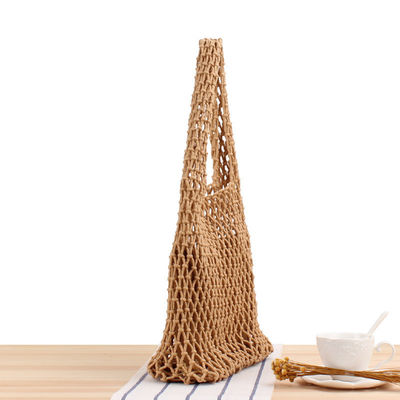 Casual Große Gewebe Handtaschen Frauen Gewebte Stroh Strand Tote Tasche mit individuell angepassten Farbe Eimer