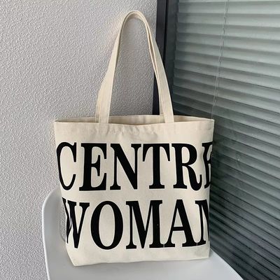 Custom-Logo-gedruckte Leinwand-Tote-Tasche für den Einzelhandel Extra-große Größe