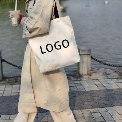 Wiederverwendbare Winkel-Baumwolltaschen Personalisierte Leinwandtaschen mit individuell gedrucktem Logo
