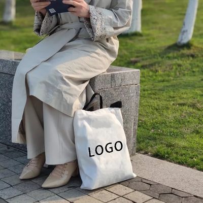Wiederverwendbare Winkel-Baumwolltaschen Personalisierte Leinwandtaschen mit individuell gedrucktem Logo
