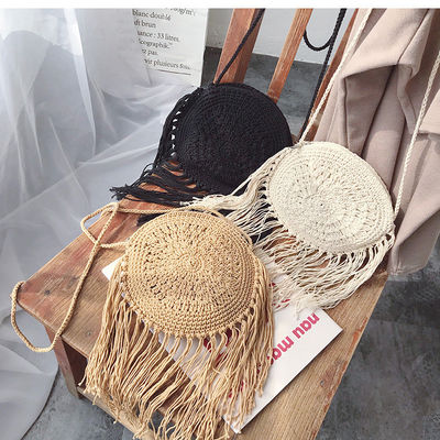 Mehrfarbige Makrame-Häkel-Dame-Handtaschen Gewebte Strandtaschen