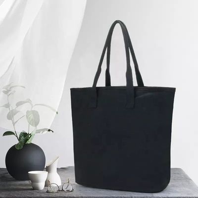 White Beach Shopping Tote-Taschen mit Baumwoll-Webbing-Handgriff und individuell gedrucktem Logo