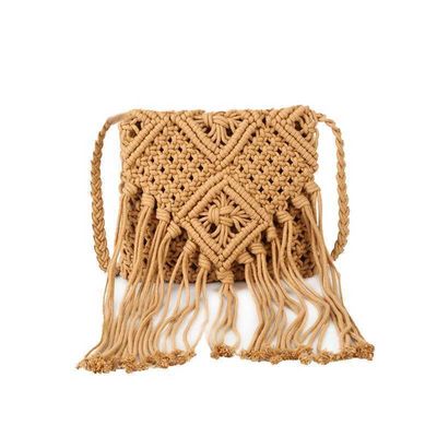 Customized Logo Frauen Strohkupplung Weave Schulter Sommer Strand Crossbody Handtasche mit Reißverschluss