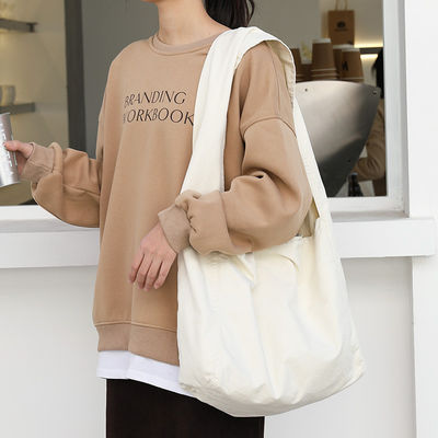 Custom Outdoor Fashion Beach Bag mit Briefdruck und Baumwollmaterial
