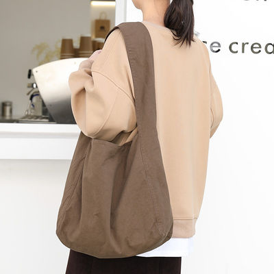 Custom Outdoor Fashion Beach Bag mit Briefdruck und Baumwollmaterial