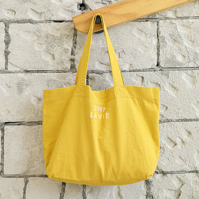 Eco-Friendly Canvas Casual Tote Shoulder Shopping Bag mit Logo und Muster