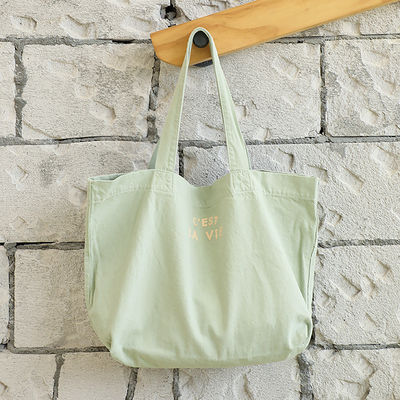 Eco-Friendly Canvas Casual Tote Shoulder Shopping Bag mit Logo und Muster