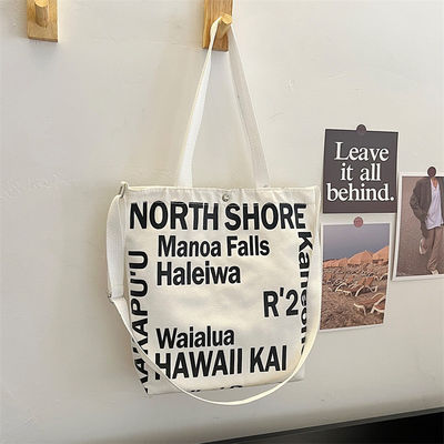 Neueste Mode-Frauen Canvas Crossbody-Tasche mit Tote-Griff und Briefmuster