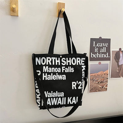 Neueste Mode-Frauen Canvas Crossbody-Tasche mit Tote-Griff und Briefmuster