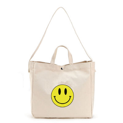 Mittelklasse Modische wiederverwendbare Tuch-Baumwoll-Tote-Taschen für umweltfreundliche Einkaufsmöglichkeiten