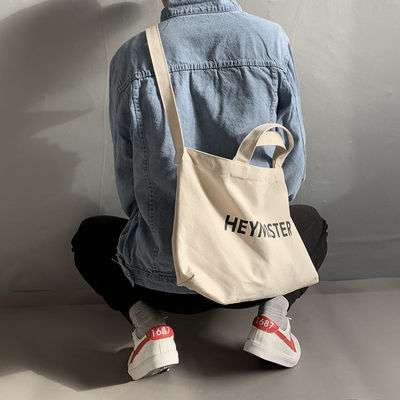 Custom Large Canvas Tote Bag Akzeptabel OEM/ODM für Briefdruck Cross Body Messenger Bag